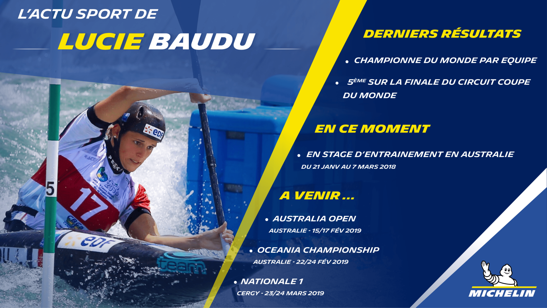 L'actu sport de Lucie BAUDU pour Michelin
