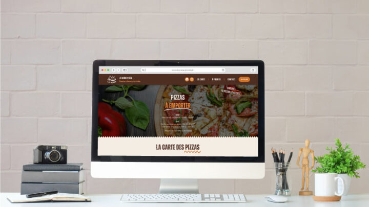 Mock up site internet la Roma pizza